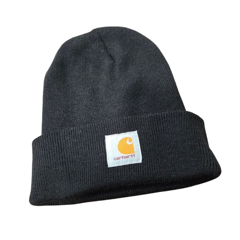 Carhartt Black Ribbed Beanie One Size
